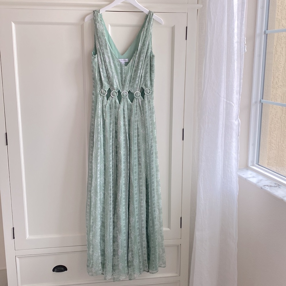 Intermix Elisa Silk Maxi Dress